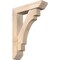 Ekena Millwork Merced Slat Smooth Bracket w/ Offset Brace, Douglas Fir, 5 1/2"W x 22"D x 30"H BKT0604X22X30MRC06SDF - alternate 1